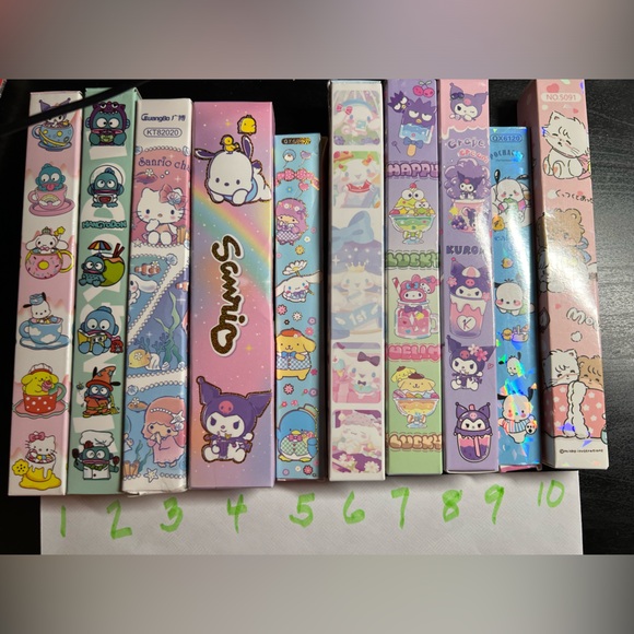 Sanrio set of 5 blind box pens NEW - Picture 2 of 7